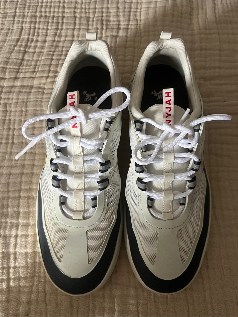 Nike SB Men's White and Black Low-Top Sneakers